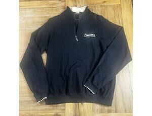 Old Forester Bourbon Pullover Sweater 1/4 Zip Black L Bobby Jones Golf Size L